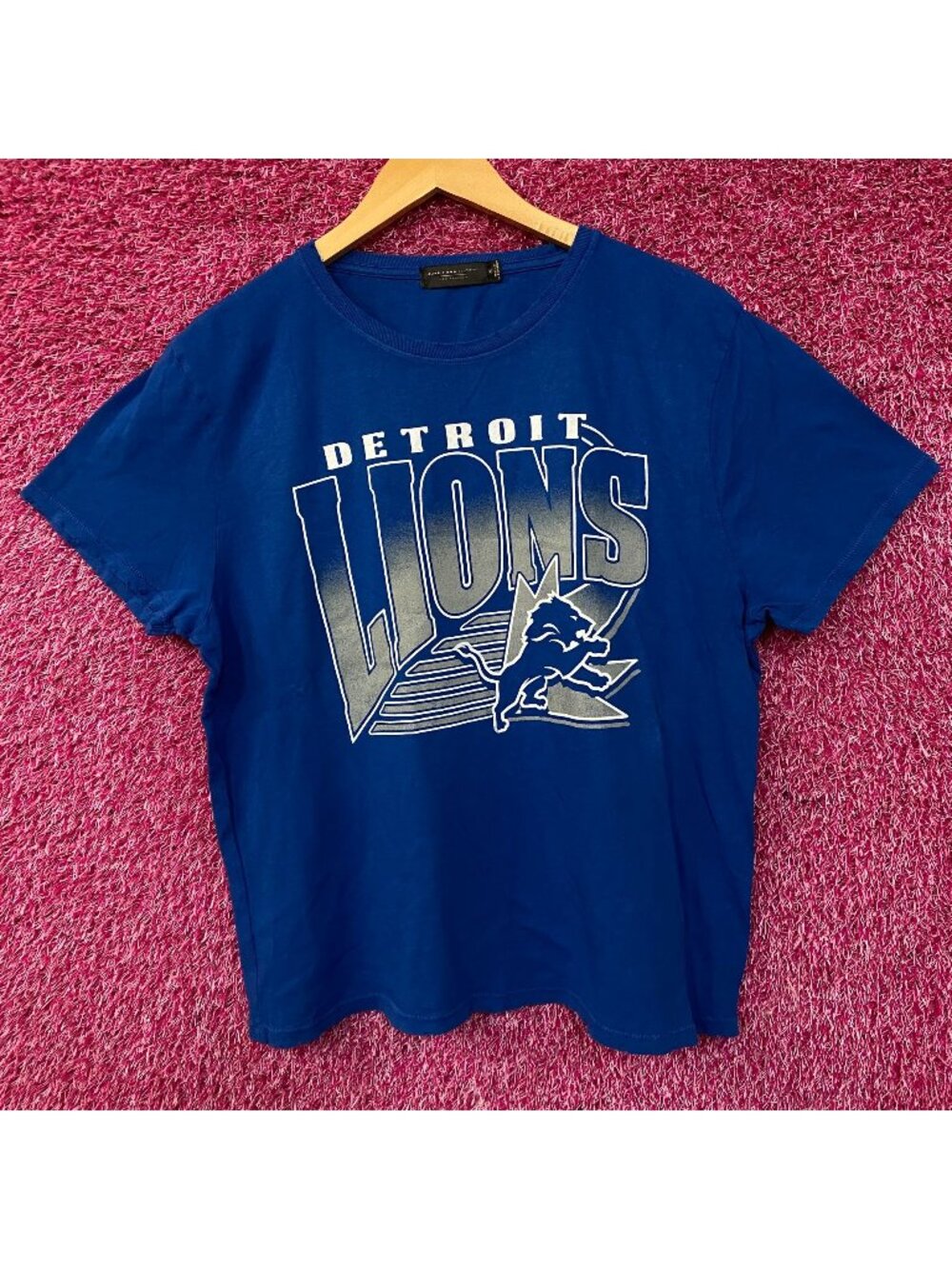 Junk Food Clothing Detroit Lions Vintage Style Women's Tee XL